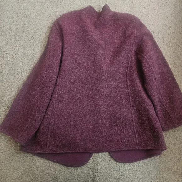 Eileen Fisher Lambswool Cardigan Sweater - Picture 5 of 6